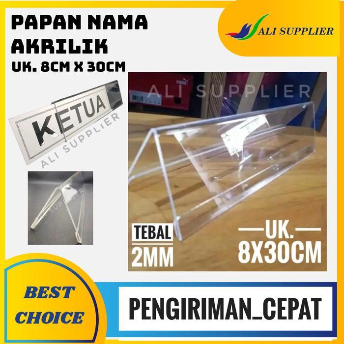 Acrylic Meja Panitia / Akrilik Meja / Display Nama / Perpustakaan
