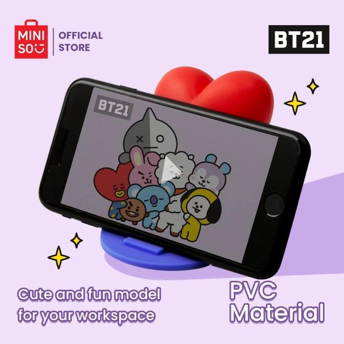 MINISO TOY - Miniso x BT21 Collection Phone Holder Ipad Phone Holder Stand Tablet Stand Holder Lipat