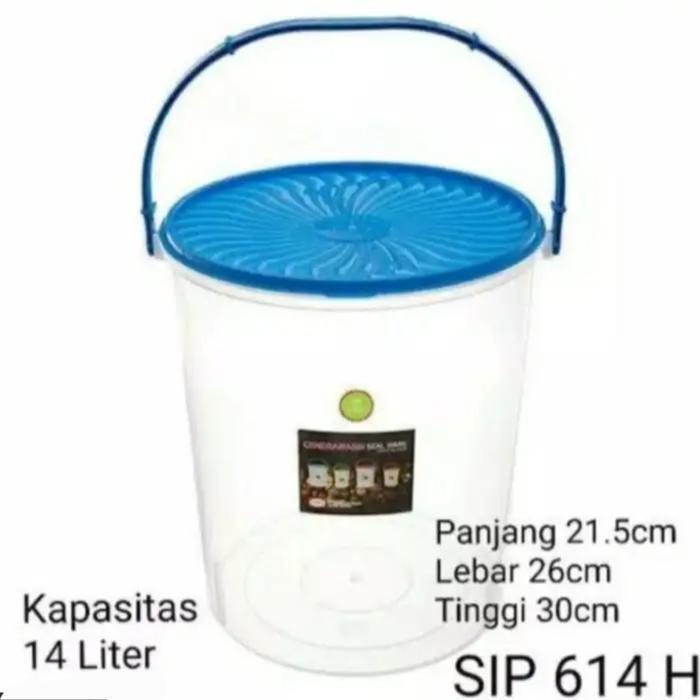 Toples gagang 14 liter shinpo/toples kerupuk 14 liter/toples makanan