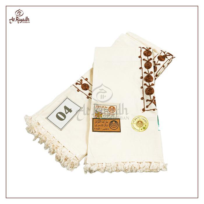 Sorban Kashmiri Lulu Hijazi 1647 Full Motif Sulam Terbaru