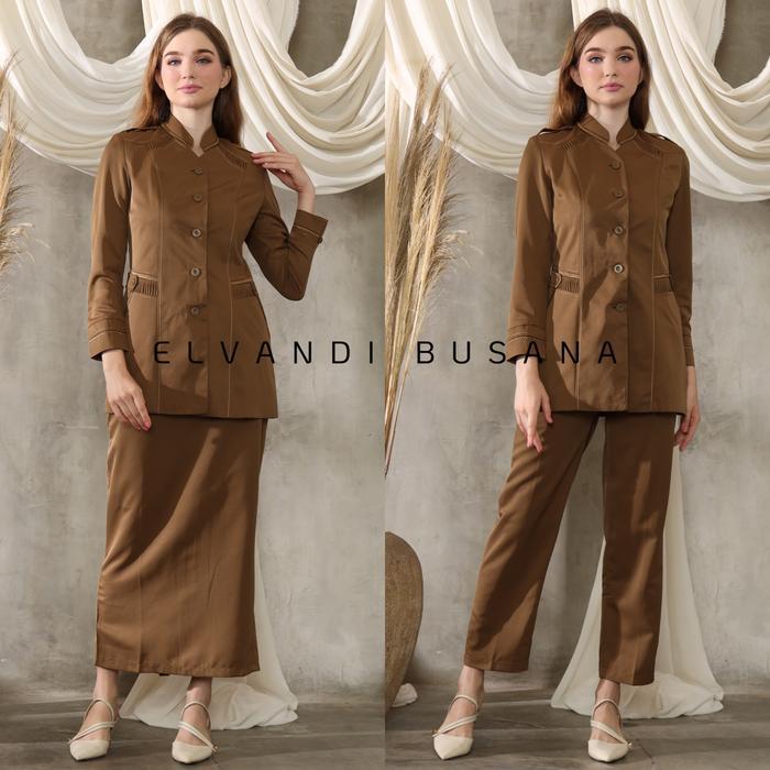 terlaris Setelan Jas Wanita Blazer Model Full Variasi Benang Smock Seragam Guru Baju PNS & Pemda -