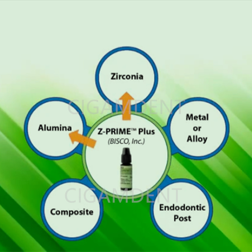 New Bisco Z-Prime Plus Dental Priming For Zirconia Aluminia Metal Composite Resin Porcelain Repair