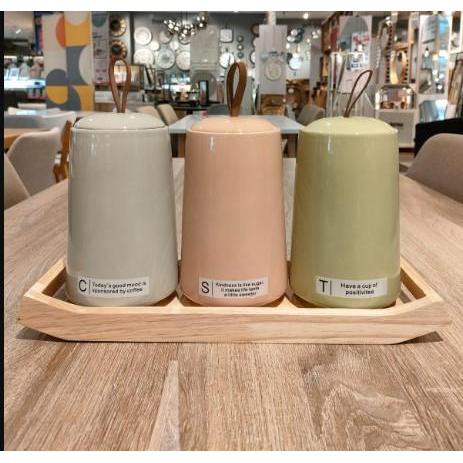 tempat gula /set canister /tea coffee and sugar