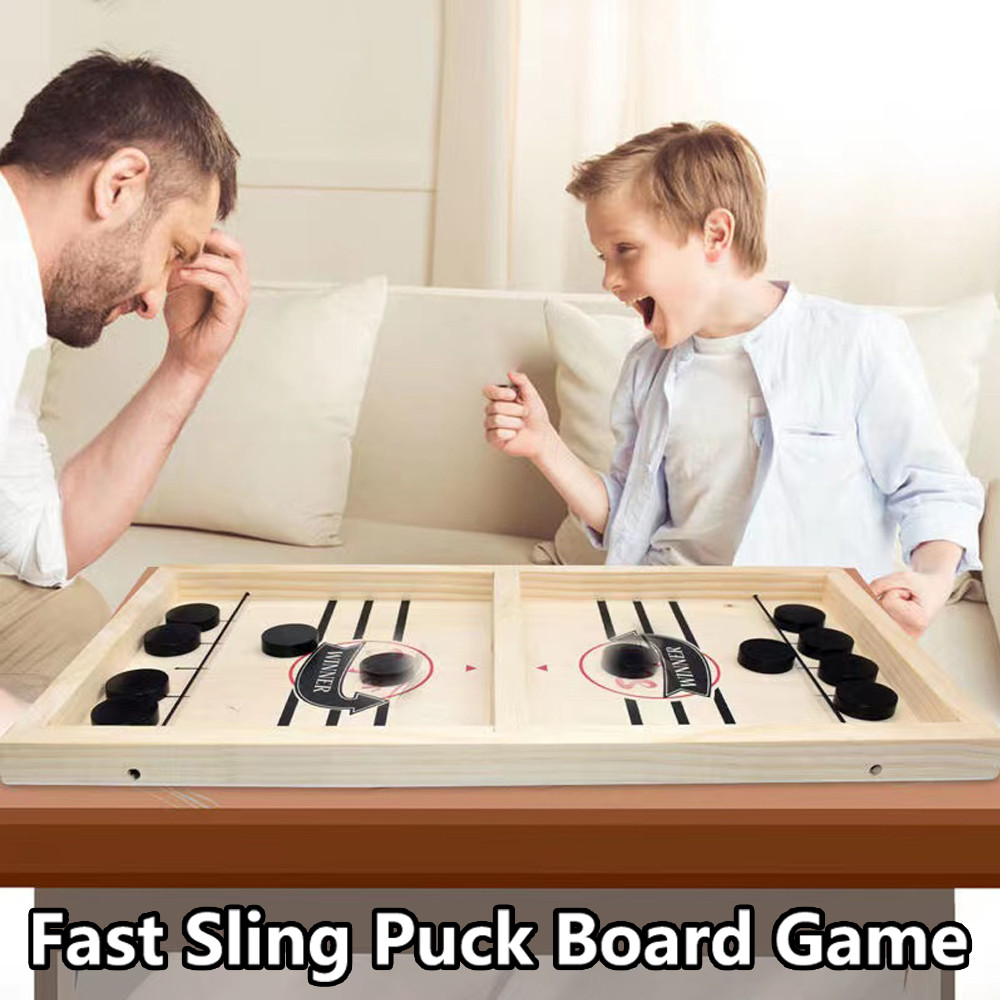 Fast Sling Puck Table Hockey Game Toys Table Super Winner Sling Puck Battle Desktop Game Board Game 