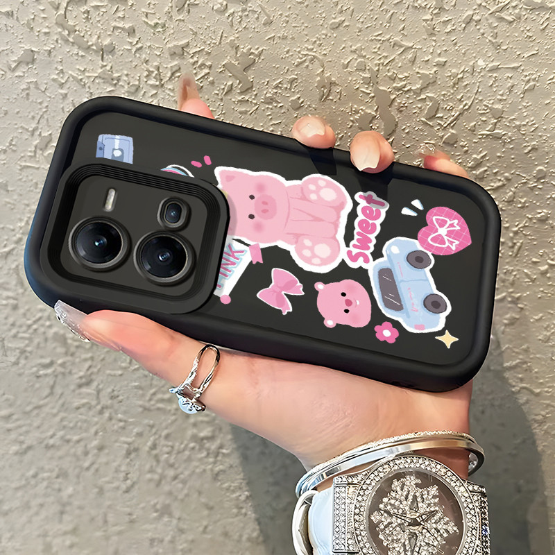 Casing Hp Untuk VIVO V25 5G VIVO V25E VIVO X80 Lite 5G Case Casing pola Babi dan Anjing Cesing HP Ka