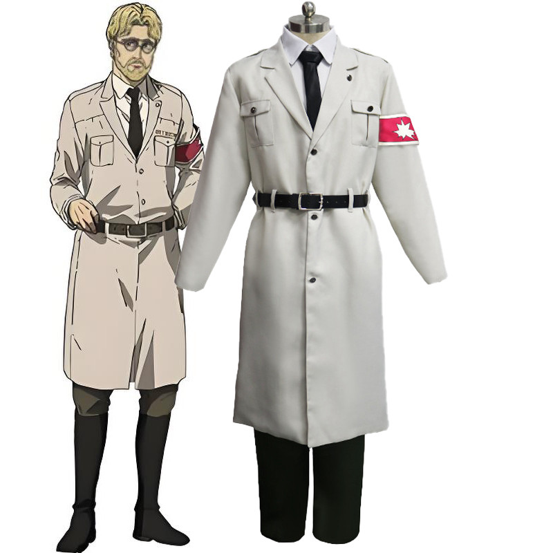 Attack On Titan Cosplay Marley Military Officer Scout Regiment Uniform Reiner Braun Cosplay Uni Full