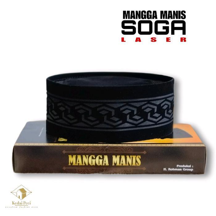 Peci Kopiah Songkok Hitam Motif Soga Laser Ac Tinggi 7Cm Tinggi 8Cm Tinggi 9Cm Peci Beludru Halus