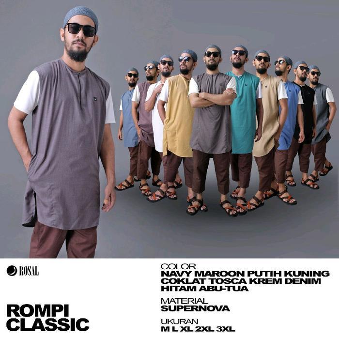 Rosal / Rompi Sholat Shalat Solat / Rosal Classic Pakaian Pelapis Kaos Saat Sholat / Rompi Koko