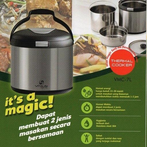 NON ELEKTRIK Thermal Cooker Magic Chef / Slow Cooker Stainless