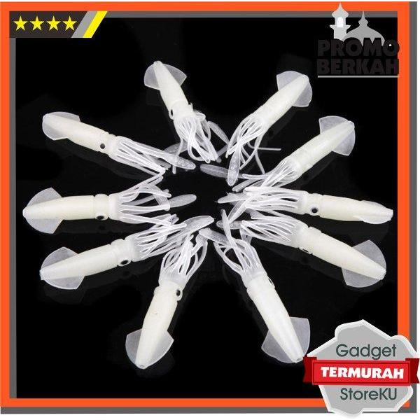 Umpan Pancing Cumi 10 Pcs - Umpan Pancing Sotong - Kail Pancing Tiruan