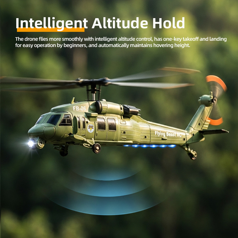 Black Hawk Uh60 Remote Control Helicopter 6-Axis Gyroscope Remote Control Helicopter Remote Control