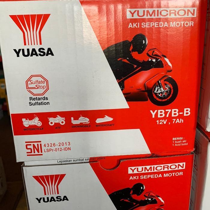 Aki Motor Motobatt Mtx7D Kering Dan Yuasa Yb7B-B 7 Amper Buat Motor Scorpio Series,Tiger