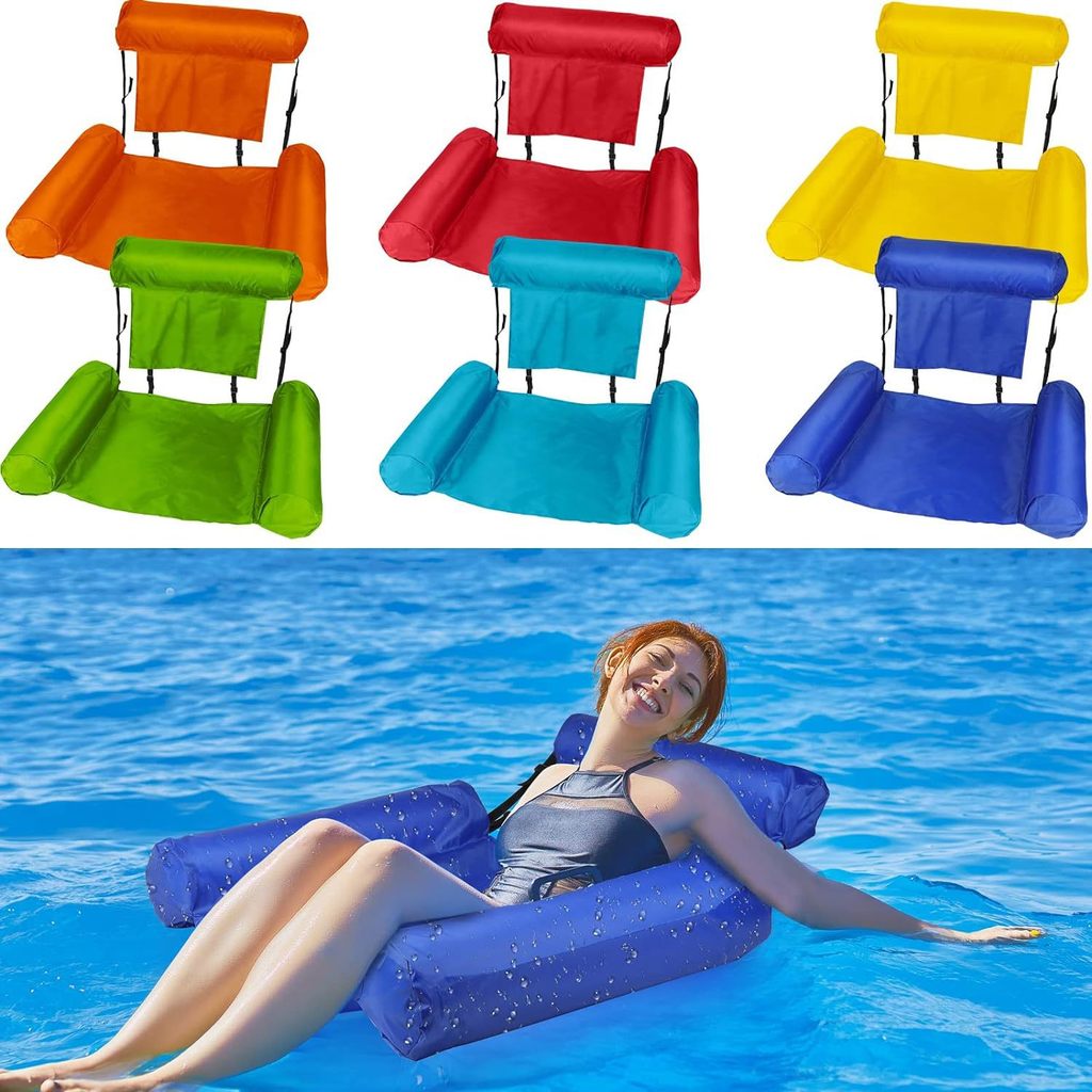 Inflatable Water Chair For S, Swimming Pool Floats,Floating Pool Chair Lounge Adjustable Fabric Pool