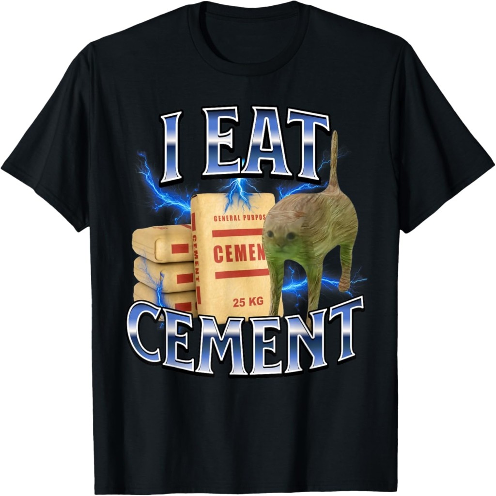 Cursed cat Funny oddly Specific Meme Kids Boys I eat Cet T-Shirt