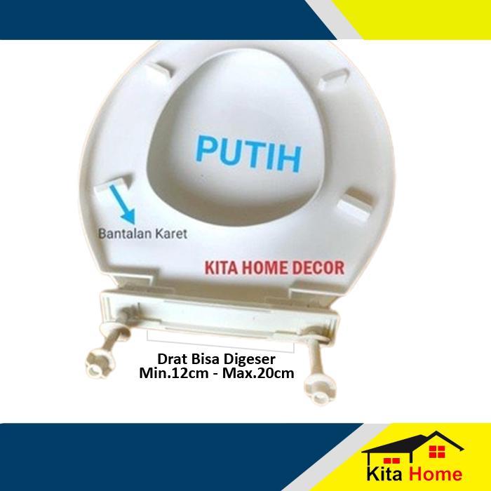 "New" Tutup Closet duduk model toto Oreste / Toilet seat + Dudukan karet