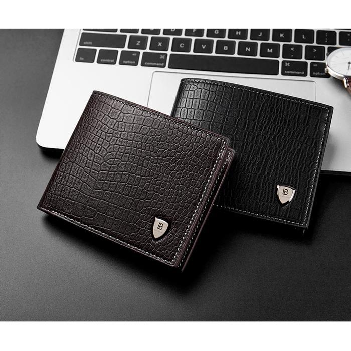 Eiger Bag'S - Dompet Pria Lipat Bahan Kulit Pu Kualitas Premium Hitam/Coklat