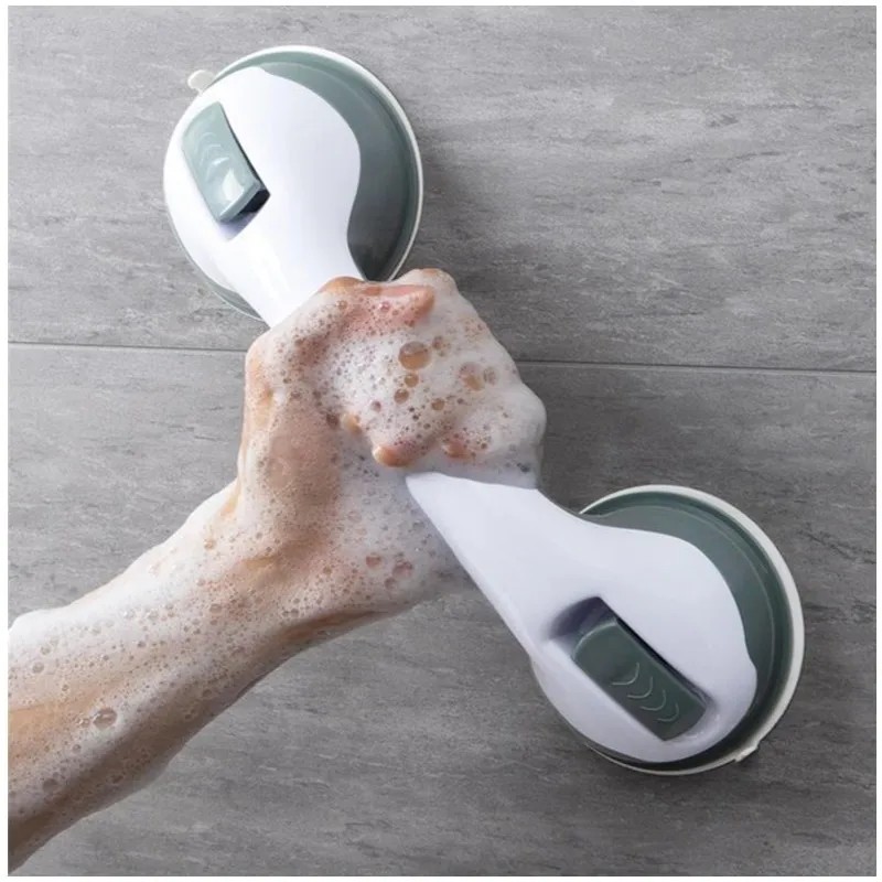 Nail-free suction cup handrail suction wall glass door handle bathtub shower handle handrail