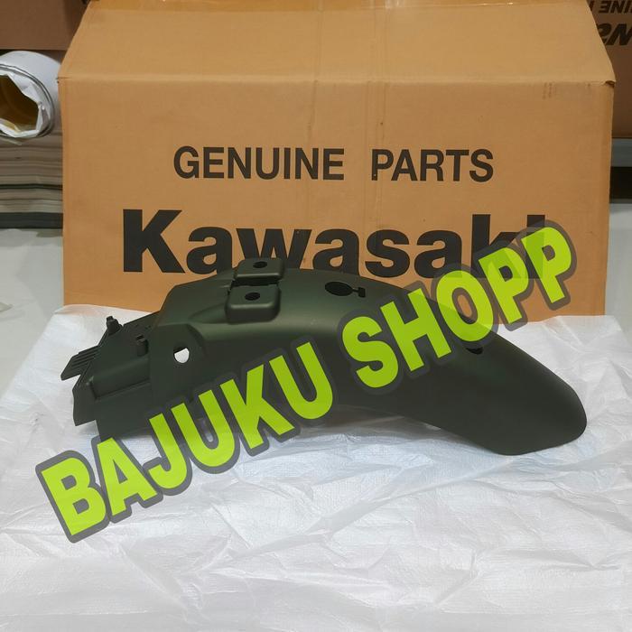 Spakbor Belakang Kawasaki W175 W 175 Hijau Doff Dop Original Kawasaki