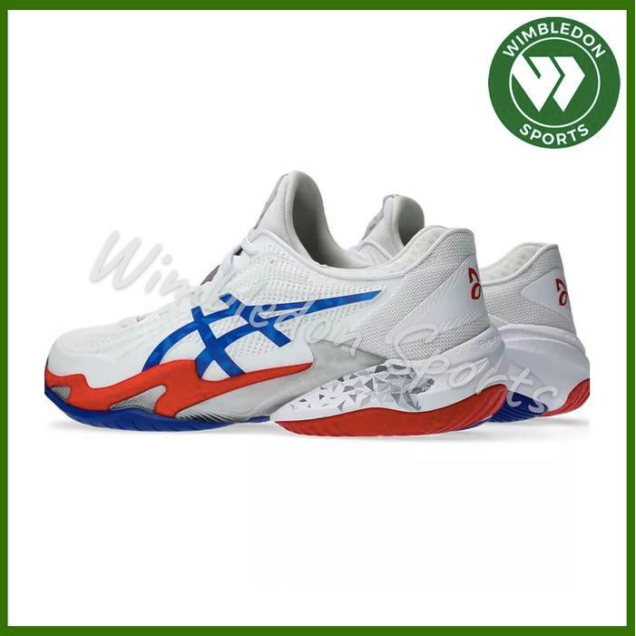 READY Sepatu ASICS COURT FF 3 White/Asics Blue / Asics Court FF3 Tennis shoes Men