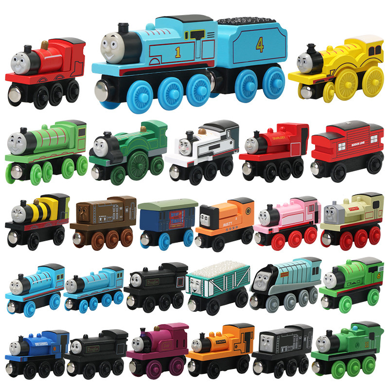 Thomas And Wooden Railway Toy Lady Percy Mike Rosie Edward Donald Gorden Emily Train Truck Carriages