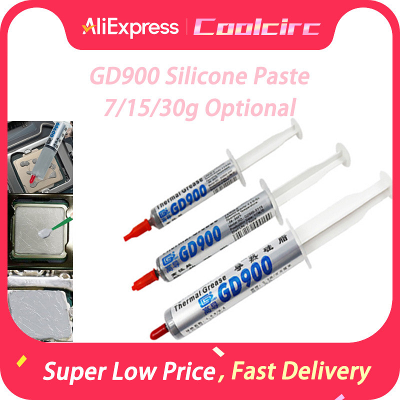Coolcirc Gd900 1G 7G 15G 30G Thermal Grease Paste Conduct High Performance Efficient Heat 4.8W/M-K