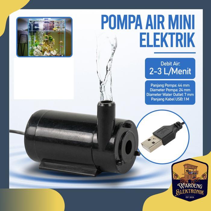 Penyedot Air Aquarium I Pompa Aquarium Mini I Pompa Air Mini Elektrik Mikro Water Diaphragm Pump USB
