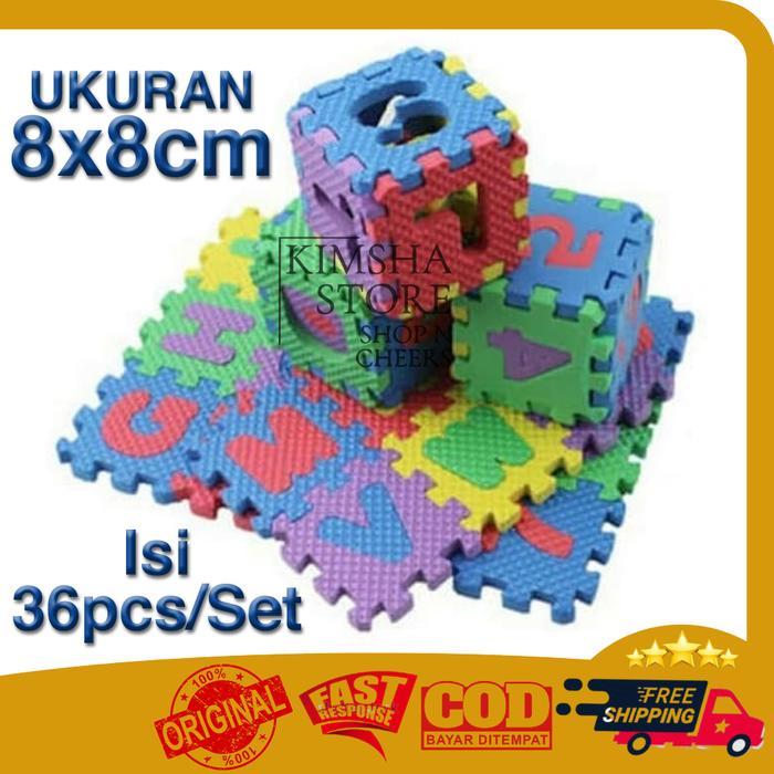 Karpet Evamats Puzzle Kids Mini Huruf Abjad Angka Alas Lantai Mainan