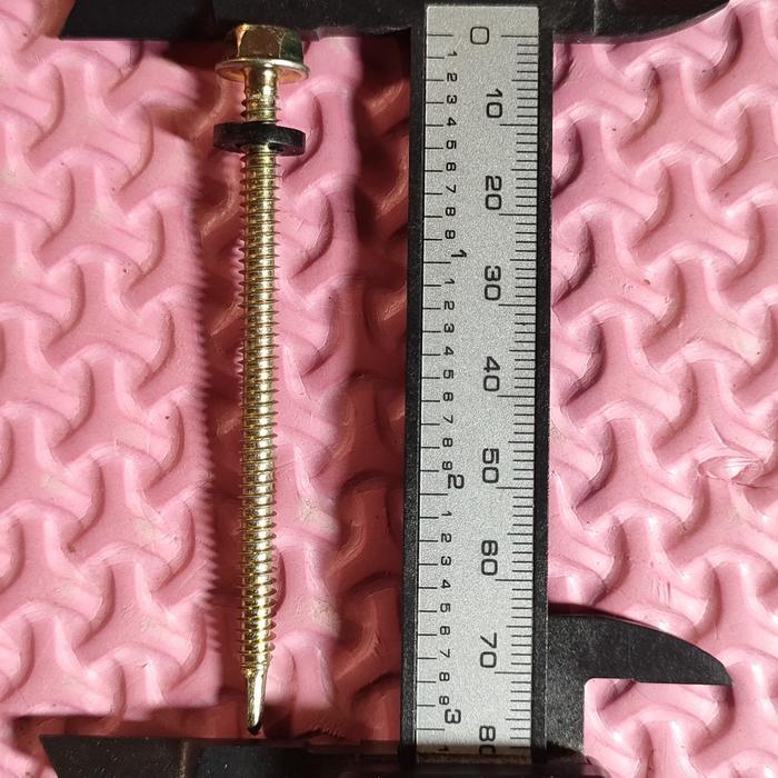 Baut drilling 7,5cm/Baut roffing/Baut baja ringan 12#75