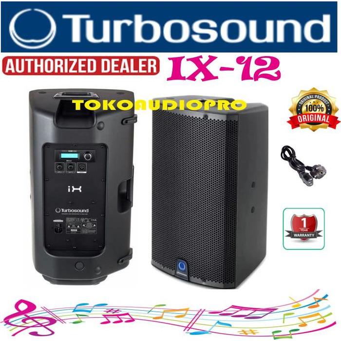 Turbosound Ix12 1000W 12" Powered Speaker Aktif Turbosound Ix-12 Co