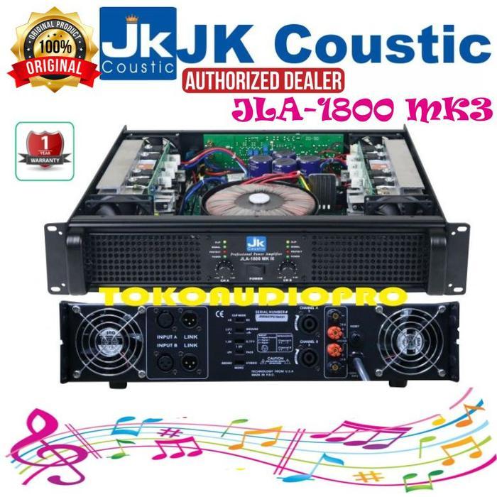 Jk Coustic Jla1800 Mkiii Power Amplifier Original Jla-1800 Co