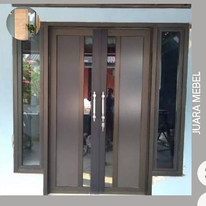 DAUN PINTU SET KUSEN MINIMALIS ALUMINIUM ELEGAN JM 332