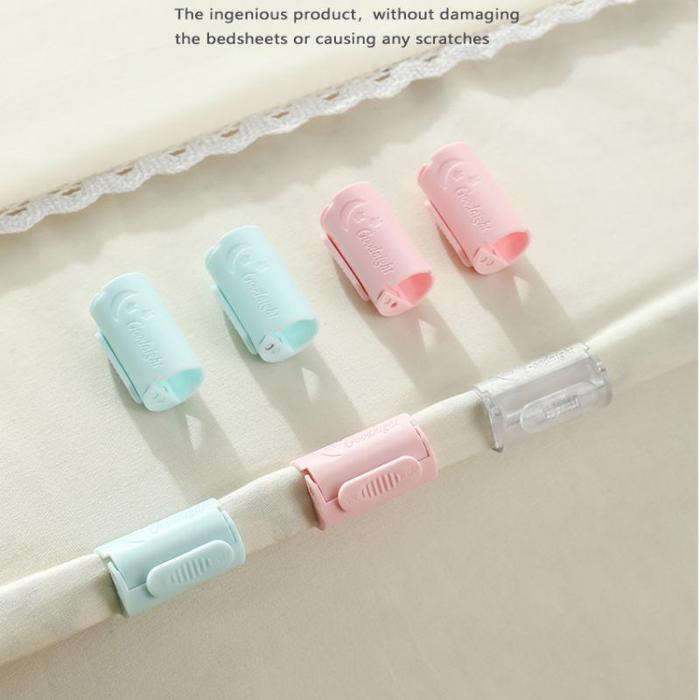 Isi 12pcs Penjepit Seprei Tahan Slip Jepit Sprei Kasur Penjepit Sprei Anti Geser Penjepit Ujung
