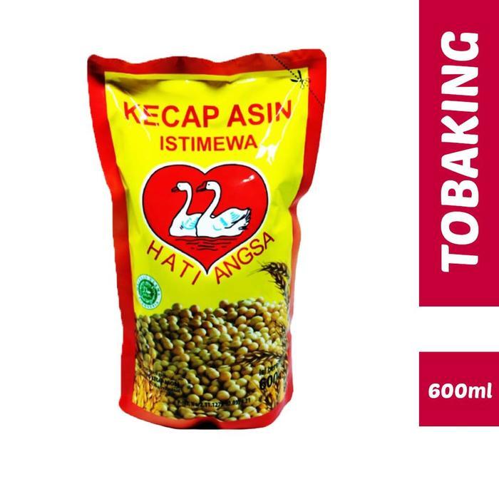 "New" Kecap Asin HATI ANGSA Refil 600ml Kecap Medan Halal