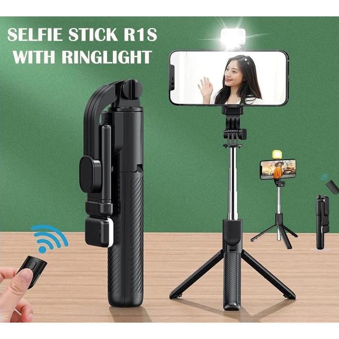 Nwe - Tongsis Tripod 3 In 1 Bluetooth Selfie / Tongsis