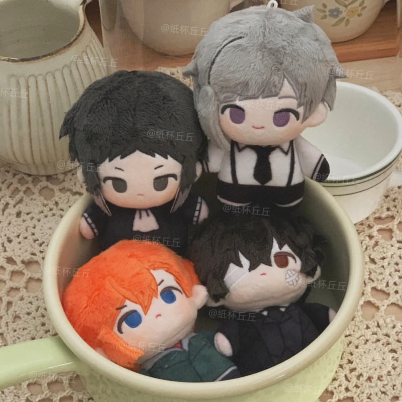 10Cm Dazai Osamu Ine Bungo Stray Dog Rysuke Akutagawa Stuffed Nakahara Chuya Starfish Toys Doll