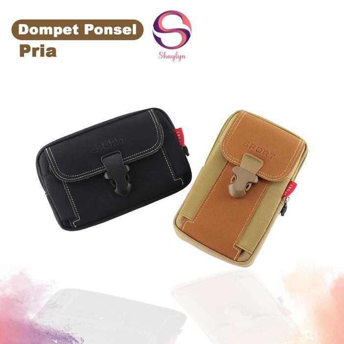 Tas Handphone Pria Dompet Pinggang Pria Fashion Dompet Hp Mini Simple Kekinian Terbaru -Lw-39