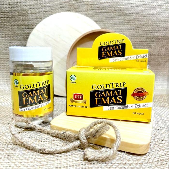 Gamat Emas Gold Trip Isi 60kps (Jelly GAMAT QNC Kapsul)
