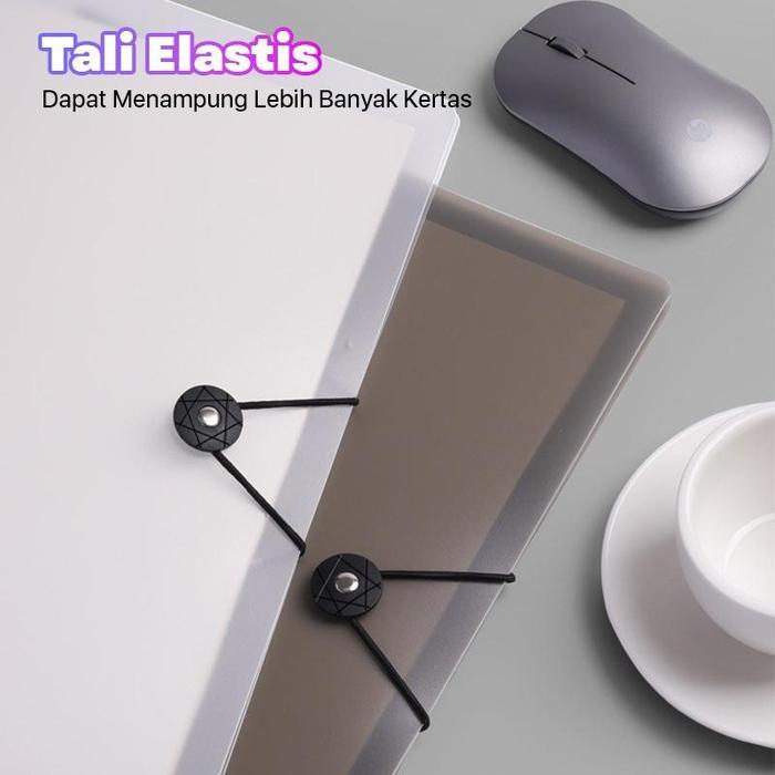 [Ready] Aimilo Binder A5/B5 Buku Binder Aesthetic Transparan Hitam Putih Notebook Aesthetic Korea