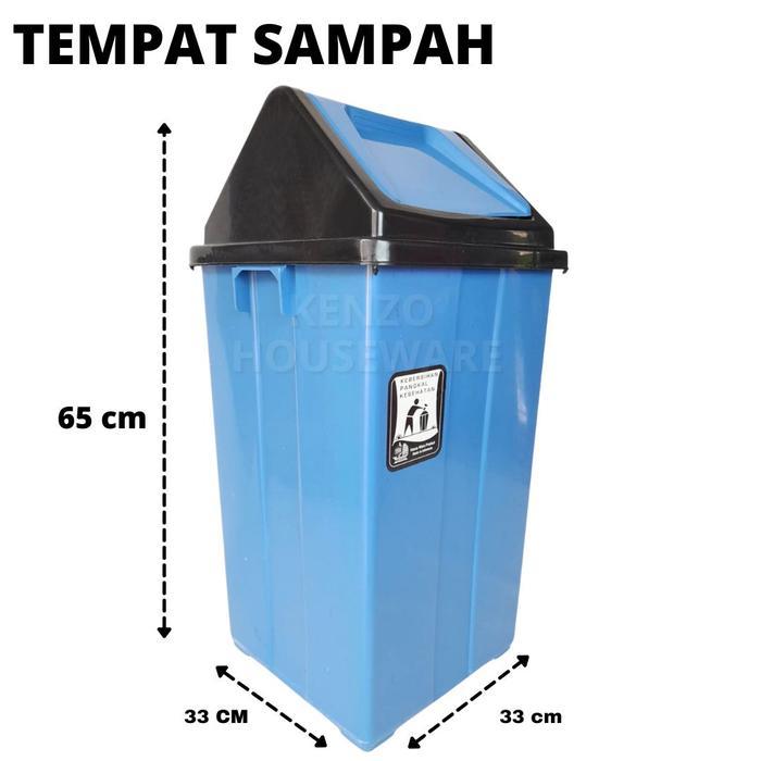 Tempat Sampah 42 Liter Besar Tong Sampah Tempat Kotak Sampah Tutup Goyang Murah