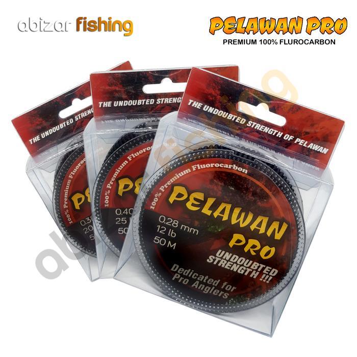 LEADER PELAWAN PRO PREMIUM 100% LEADER FLUOROCARBON SENAR PANCING KUAT &TIDAK KERITING