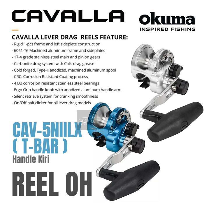 REEL OKUMA CAVALLA LEVEL DRAG 2 SPEED REEL OVER HEAD RELL OH REEL PANCING
