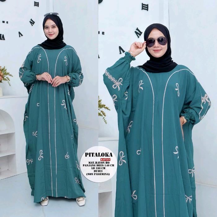 Terbaru Kaftan Super Jumbo bahan Rayon Ukuran XXXXL Baju Wanita Kekinian Oversize Nyaman Di Pakai