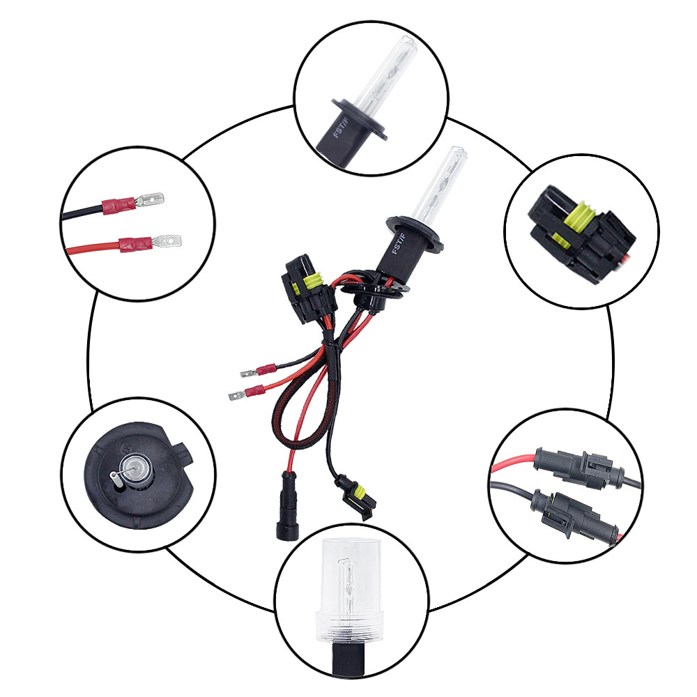 35W 55W HID Xenon H7 Headlight Conversion Kit H1 H3 H8 H9 H11 9005 9006 Auto Car Xenon Bulb 3000K