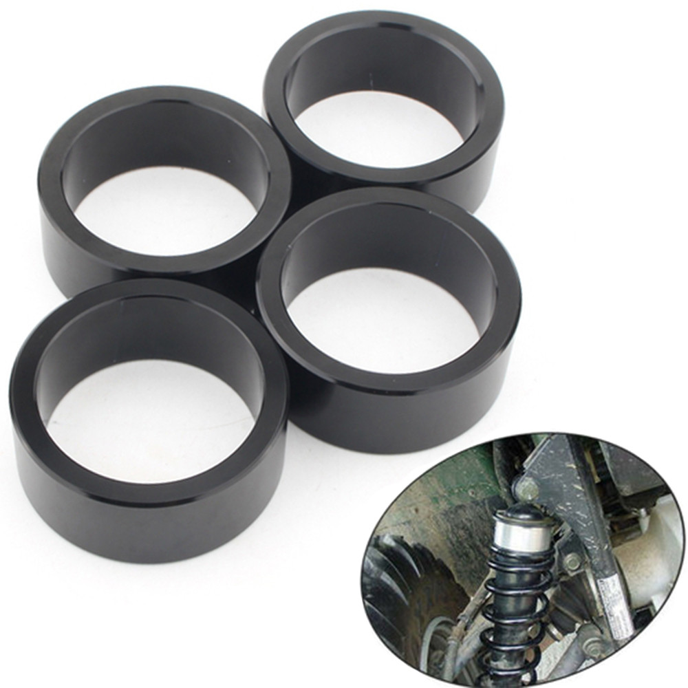 Diskon 4 Pcs Motorcycle Lift Spacers Kit Front Rear ATV Shock Absorber Raising Bushing for Honda Ran