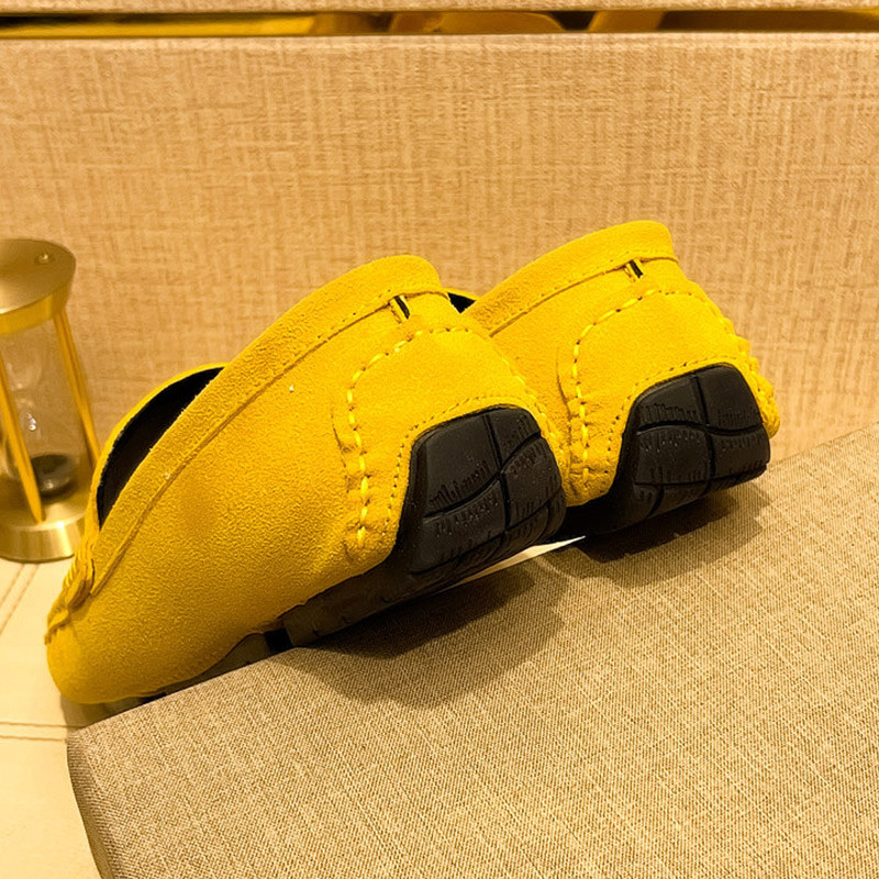 YRZL Suede Leather Loafers Men Shoes Casual Party Mens Loafers Moccasins Italian Comfortable Big