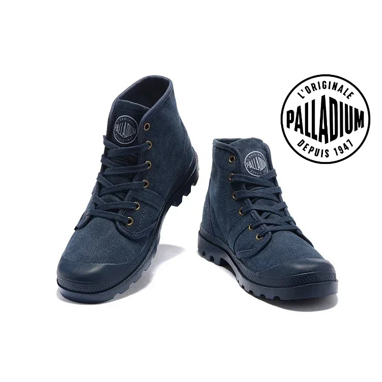 Outdoor Classic PALLADIUM Pallabrouse Sneakers Men High-top Military Ankle Boots Leather Canvas