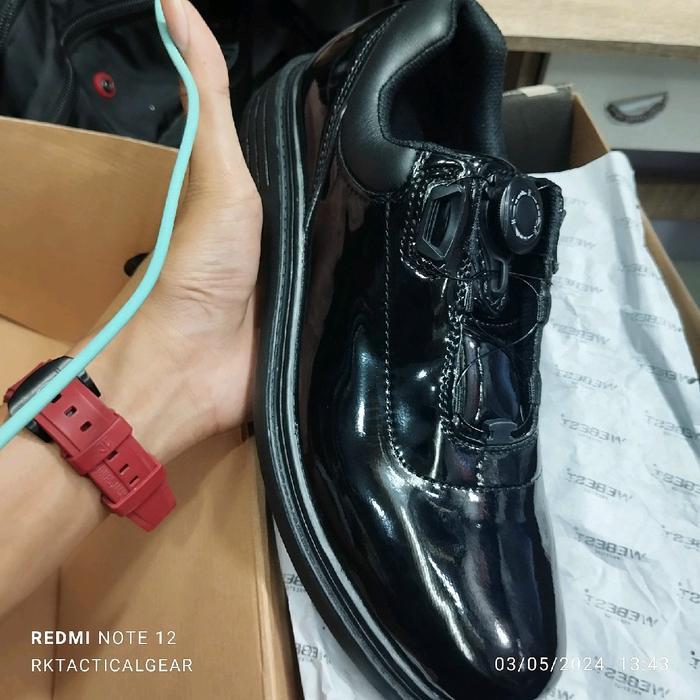 (Original) Sepatu Pdh Webest Taliputar Boa System Pdh Tni Polri Paspamres Damkar Kemhan Pns Shoes