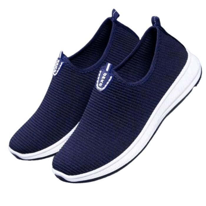Onke Sepatu Pria Sneakers Slip On Polos Tanpa Tali Casual Kets Murah Bahan Kanvas Sol Lem Dan Oven