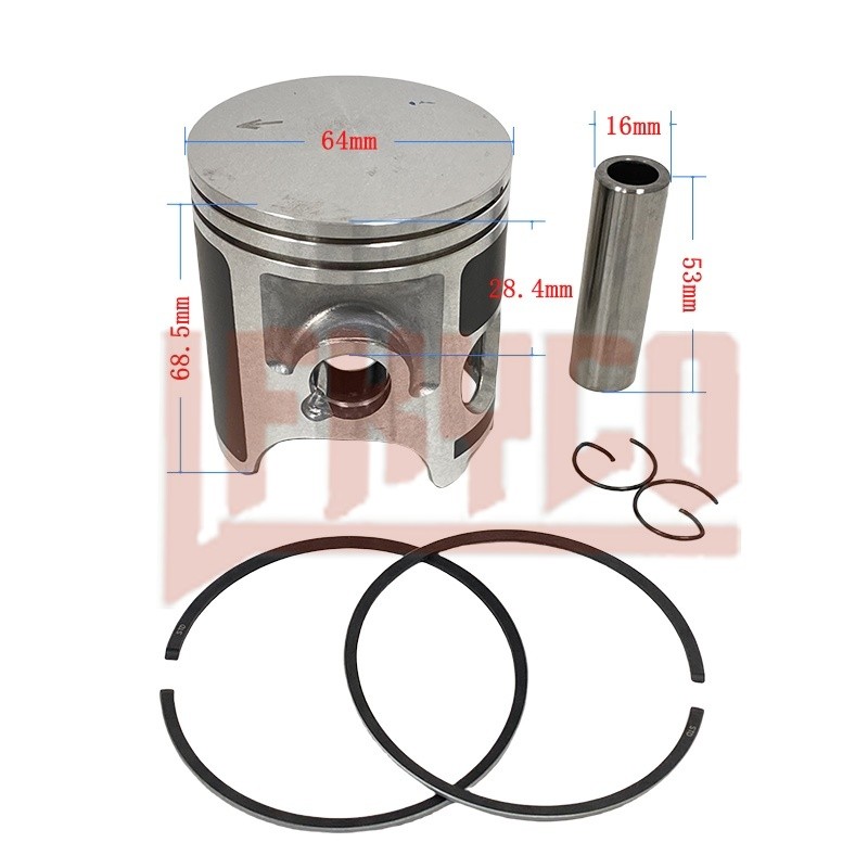 Motorcycle Engine Parts 64mm STD Piston Rings Kit Motor for Yamaha YFZ350 YFZ 350 BANSHEE 1987-2006