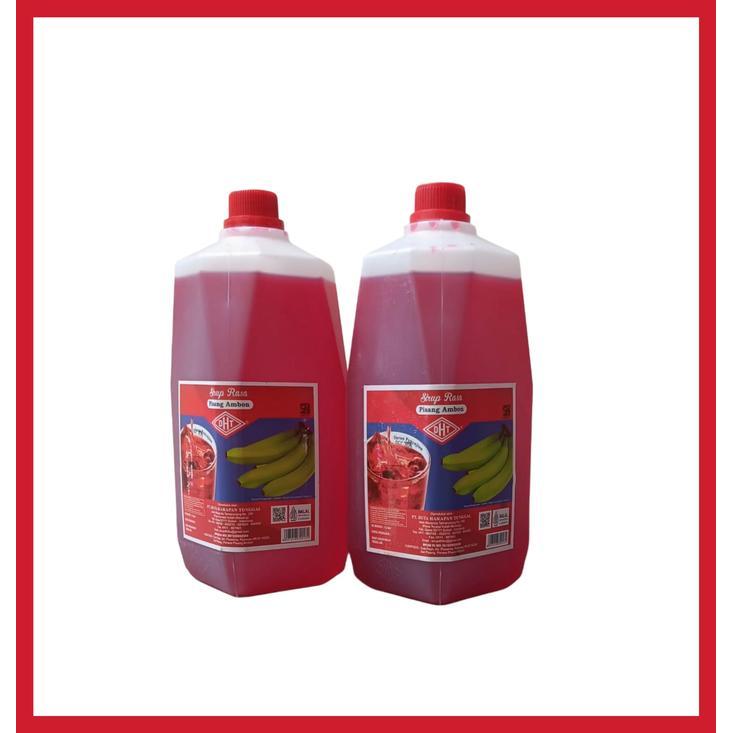 Sirup Dht Pisang Ambon Asli Makassar 2 Ltr Sirup Pisang Ijo